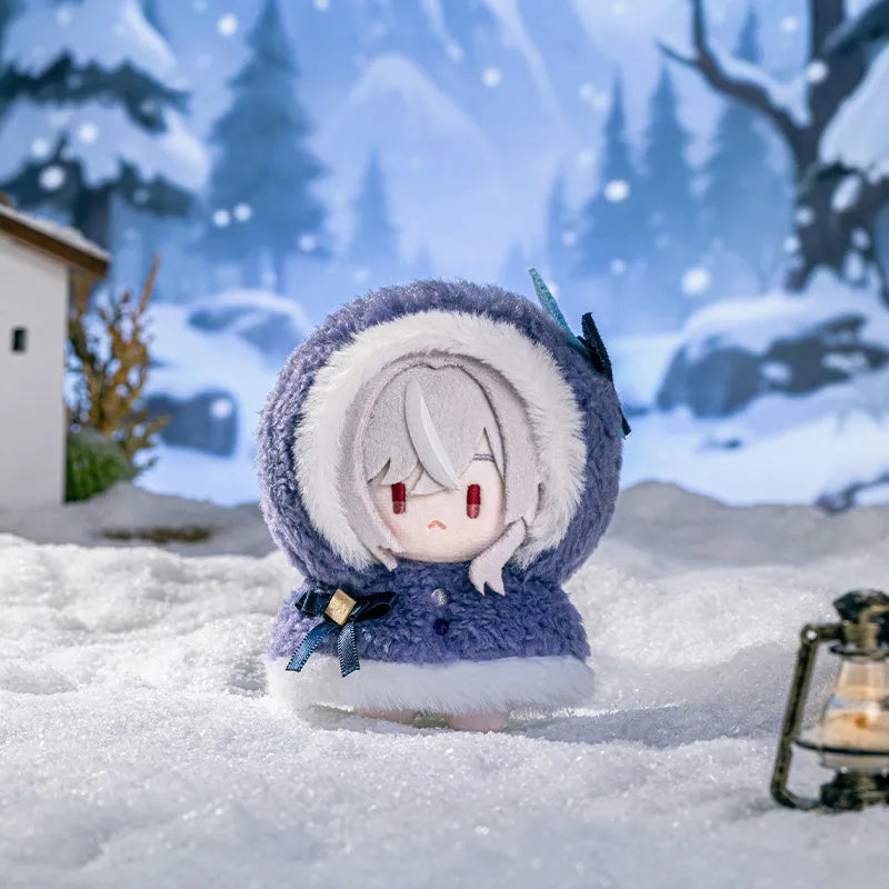 Genshin Impact Snowy Joy character plush pendants and matching winter-themed designs