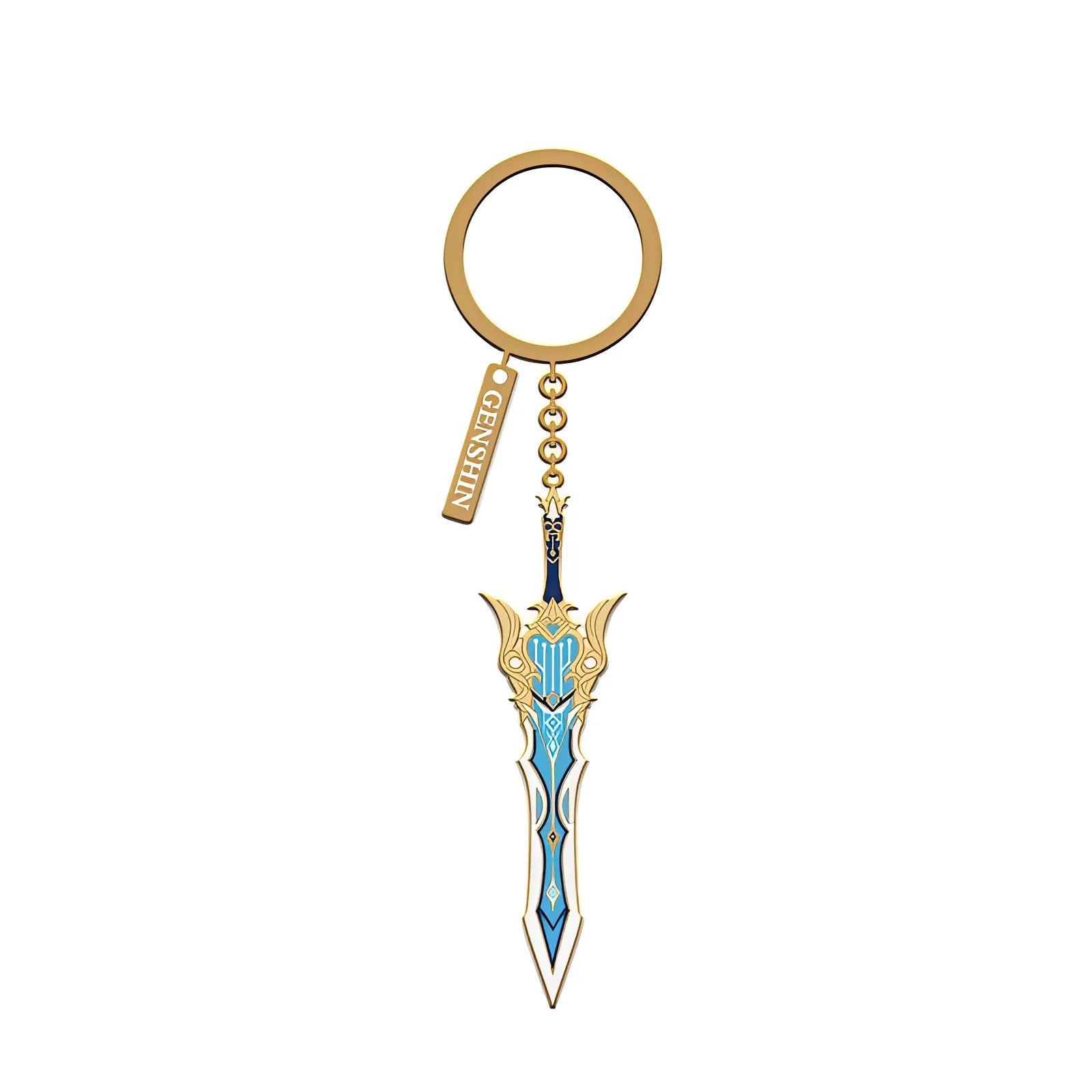 Genshin Impact Song of Broken Pines weapon metal charm keychain Divine Casting series