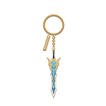 Genshin Impact Song of Broken Pines weapon metal charm keychain Divine Casting series