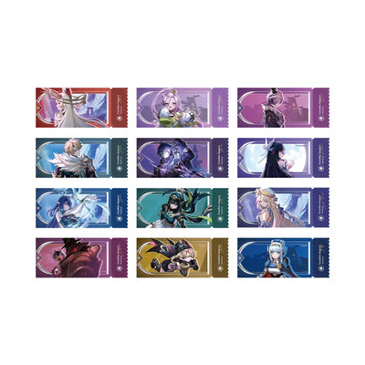 Genshin Impact Song of the Welkin Moon Holographic Ticket Blind Box