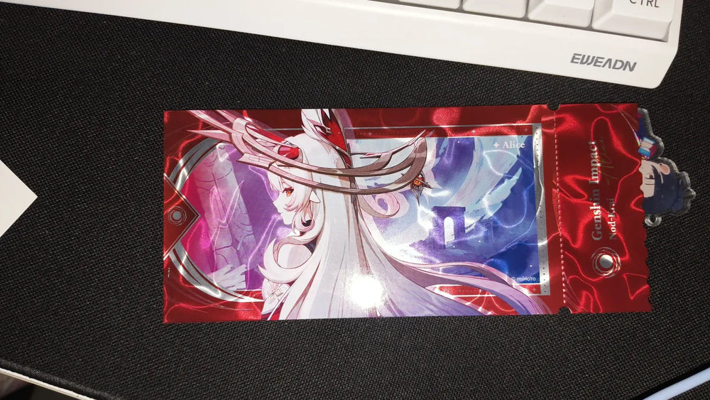 Genshin Impact Song of the Welkin Moon Holographic Ticket Blind Box