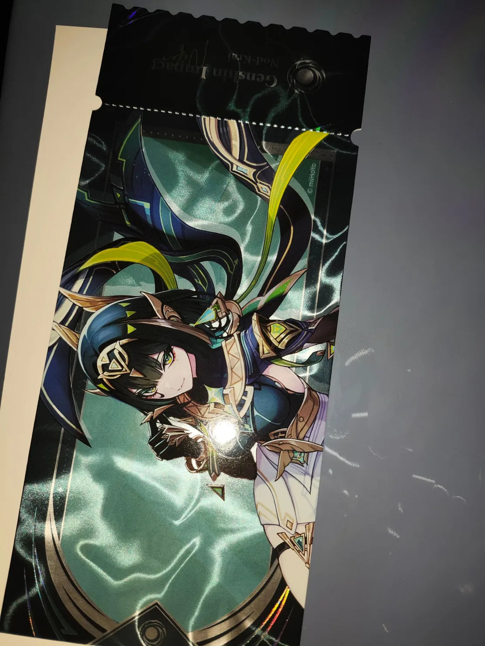 Genshin Impact Song of the Welkin Moon Holographic Ticket Blind Box
