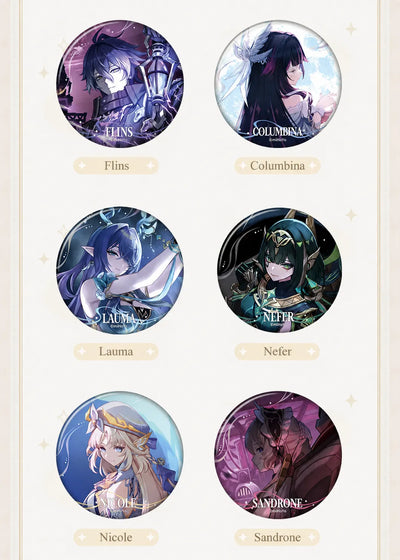 Genshin Impact Song of the Welkin Moon Series Badge Craftsmanship and Detail Showcase