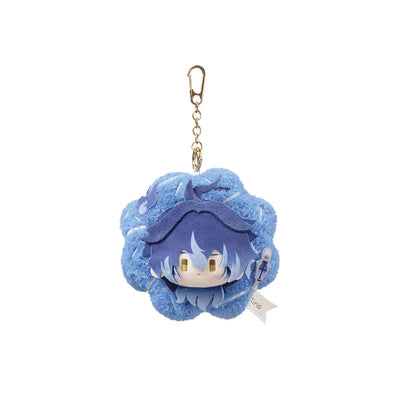 Genshin Impact Spring Blossom Tales Flins floral wreath plush keychain on white background