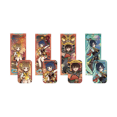 Genshin Impact Spring Breeze Series Badge and Collection Card Overview