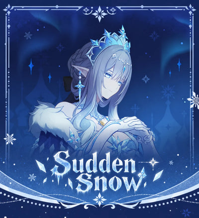 Genshin Impact Sudden Snow Series collection card set cover featuring Anastasya