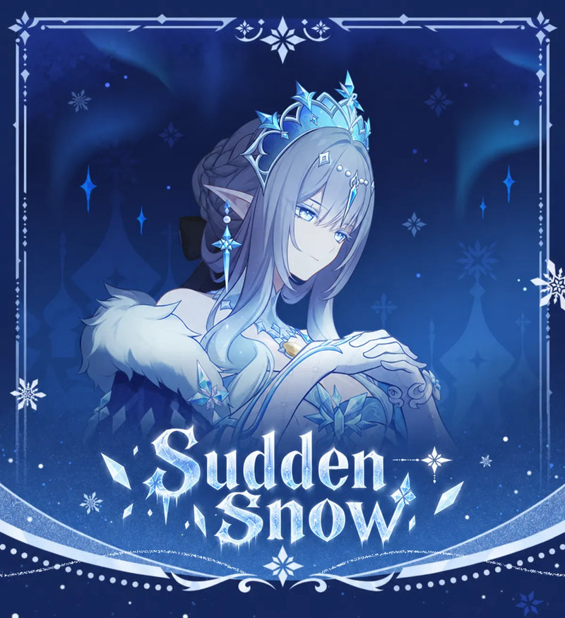 Genshin Impact Sudden Snow Series collection card set cover featuring Anastasya