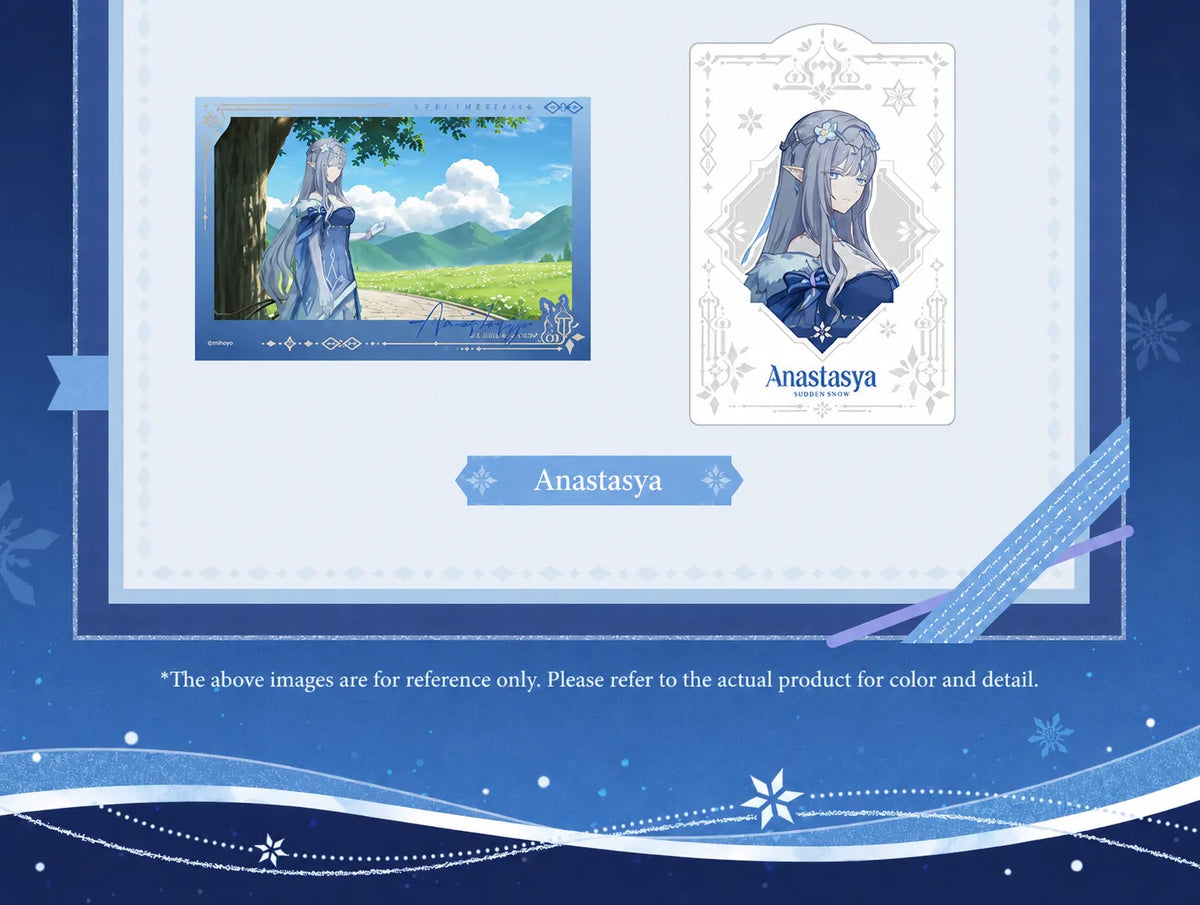 Sudden Snow Series special collection cards featuring Anastasya