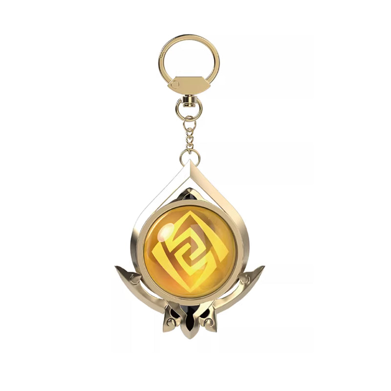Genshin Impact Sumeru Geo vision keychain earth element accessory