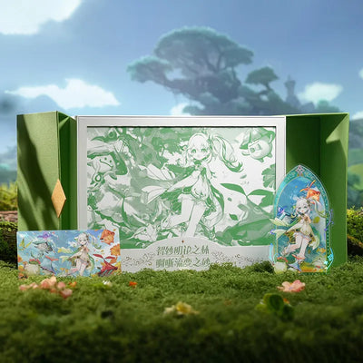 Genshin Impact Sumeru OST gift set featuring Nahida collectibles