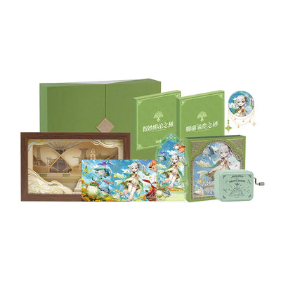 Genshin Impact Sumeru Nahida OST merchandise gift box set on white background