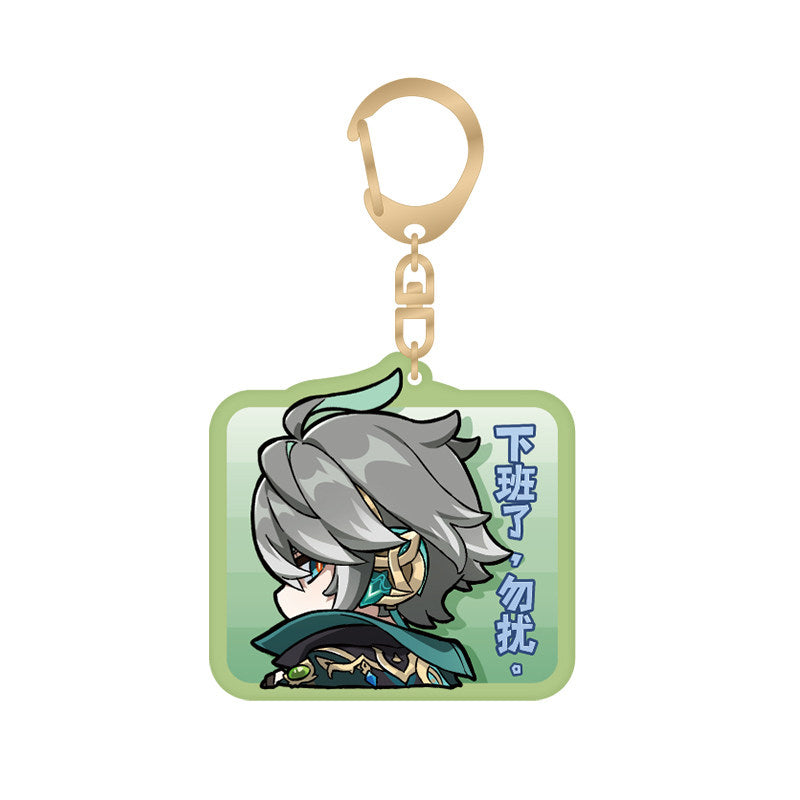 Genshin Impact Sumeru Q style acrylic keychain Alhaitham