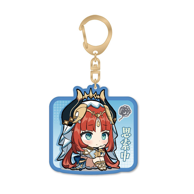 Genshin Impact Sumeru Q style acrylic keychain Nilou