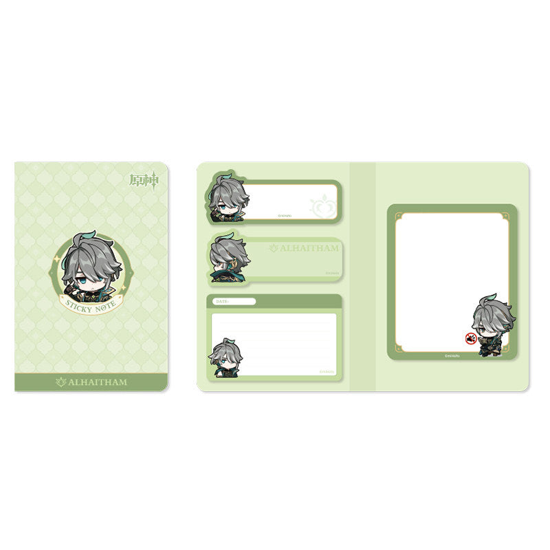 Genshin Impact Sumeru Q style sticky notes set Alhaitham
