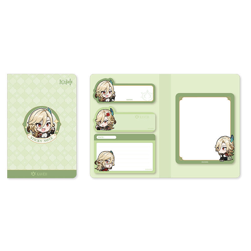 Genshin Impact Sumeru Q style sticky notes set Kaveh