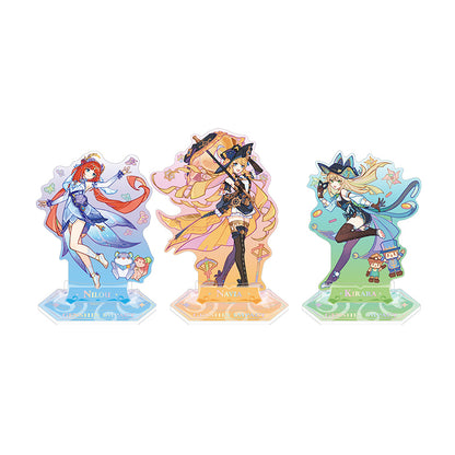 Genshin Summer Dragon Fairyland acrylic standee collection featuring Nilou Navia Kirara themed artwork