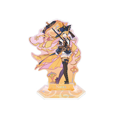 Genshin Navia acrylic standee from the Summer Dragon Fairyland series featuring elegant fantasy artwork