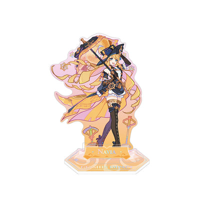 Genshin Navia acrylic standee from the Summer Dragon Fairyland series featuring elegant fantasy artwork