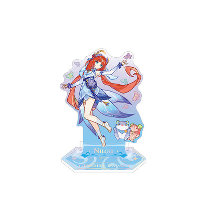 Genshin Nilou acrylic standee from the Summer Dragon Fairyland series with colorful fairy tale themed design