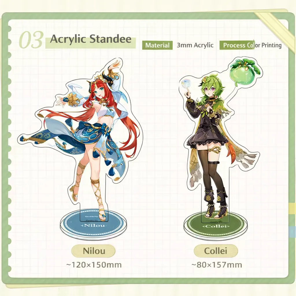 Genshin Impact Summer Festival acrylic charm keychain Nilou Collei detail