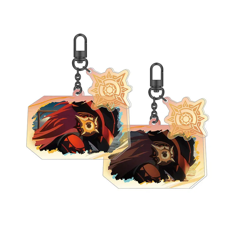 Genshin Impact Sunset Series Lenticular Acrylic Charm Collection featuring Mavuika