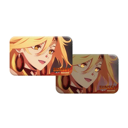 Genshin Impact Sunset Series Square Badge Style A featuring Mavuika artwork