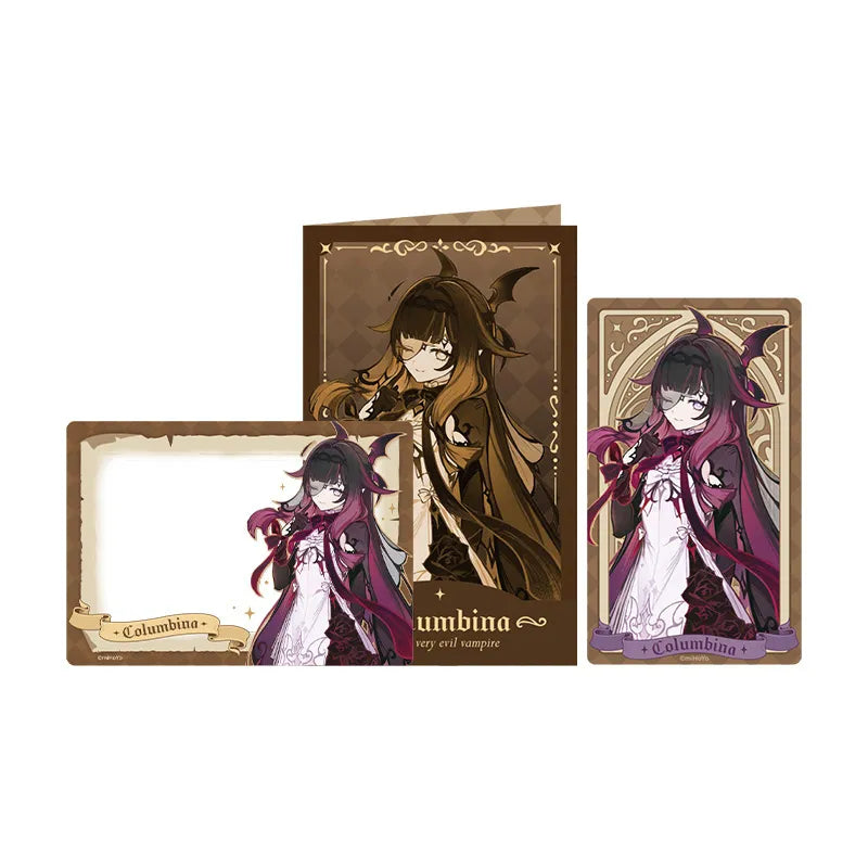 Genshin Impact Tabletop Troupe Columbina collector card set
