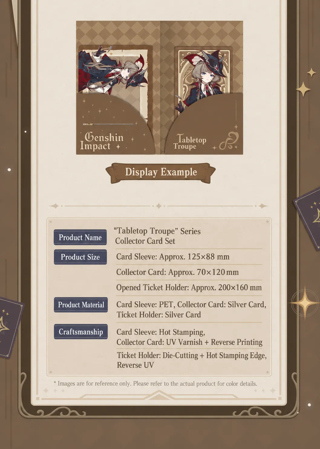 Genshin Impact Tabletop Troupe Series merchandise product details