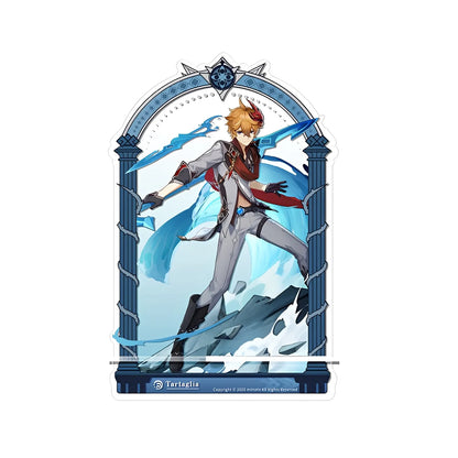 Genshin Impact Tartaglia character acrylic phone stand anime desk display collectible