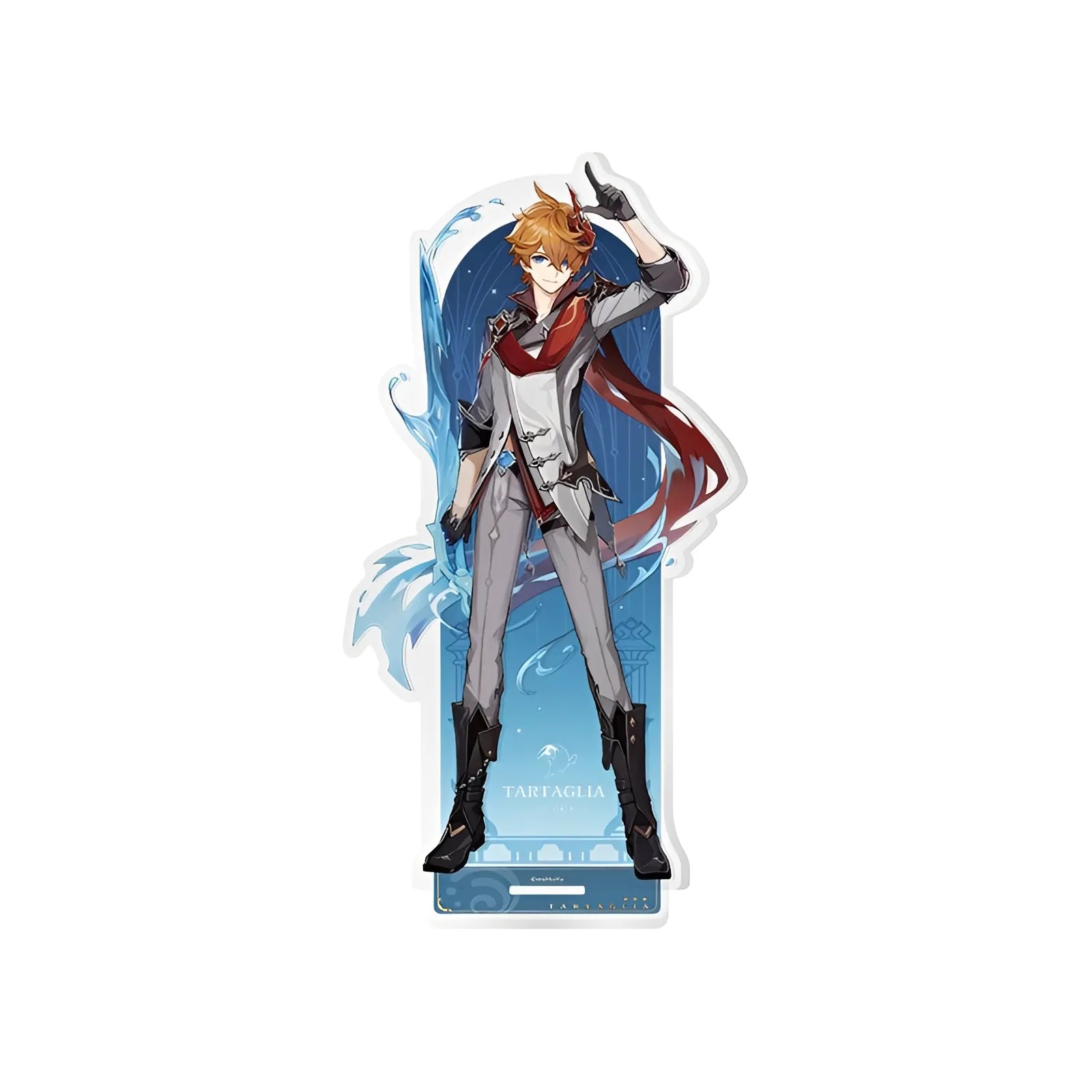 Genshin Impact Tartaglia Fatui themed acrylic standee character display collectible desk decoration