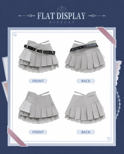 Tartaglia pleated skirt front and back product display