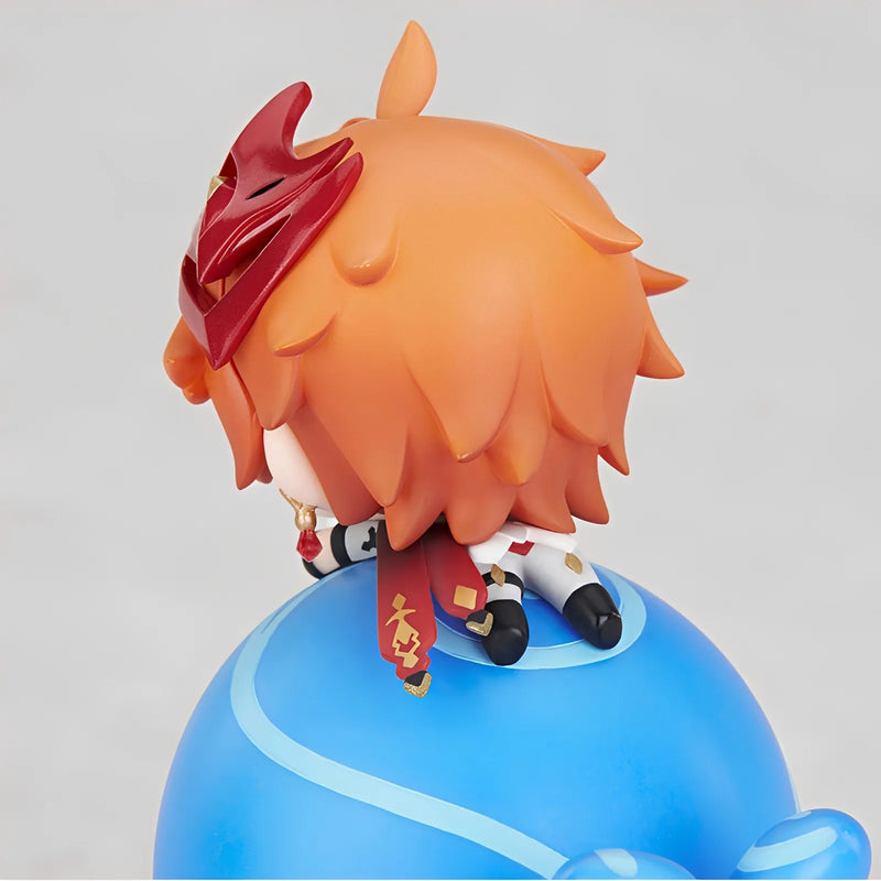 Back view of Tartaglia Q Version Swing Toy figure featuring detailed chibi styling