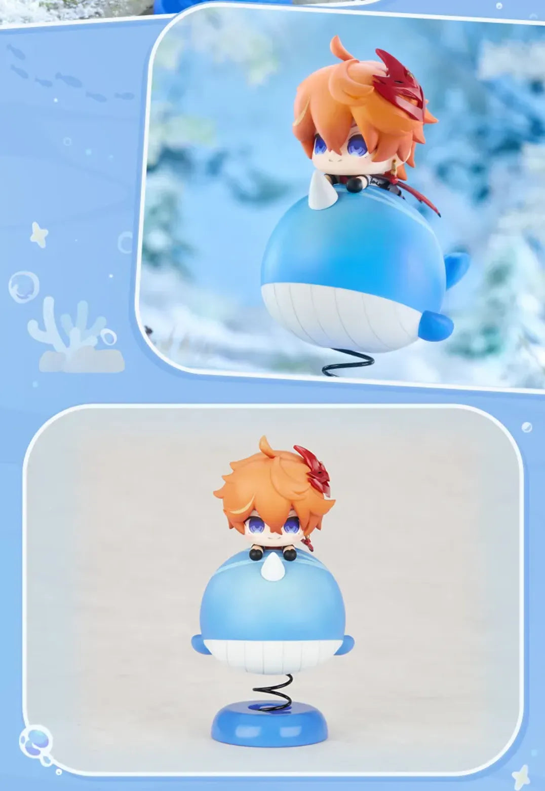 Spring structure design of Genshin Impact Tartaglia swing toy desk figure