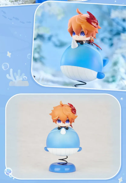 Spring structure design of Genshin Impact Tartaglia swing toy desk figure