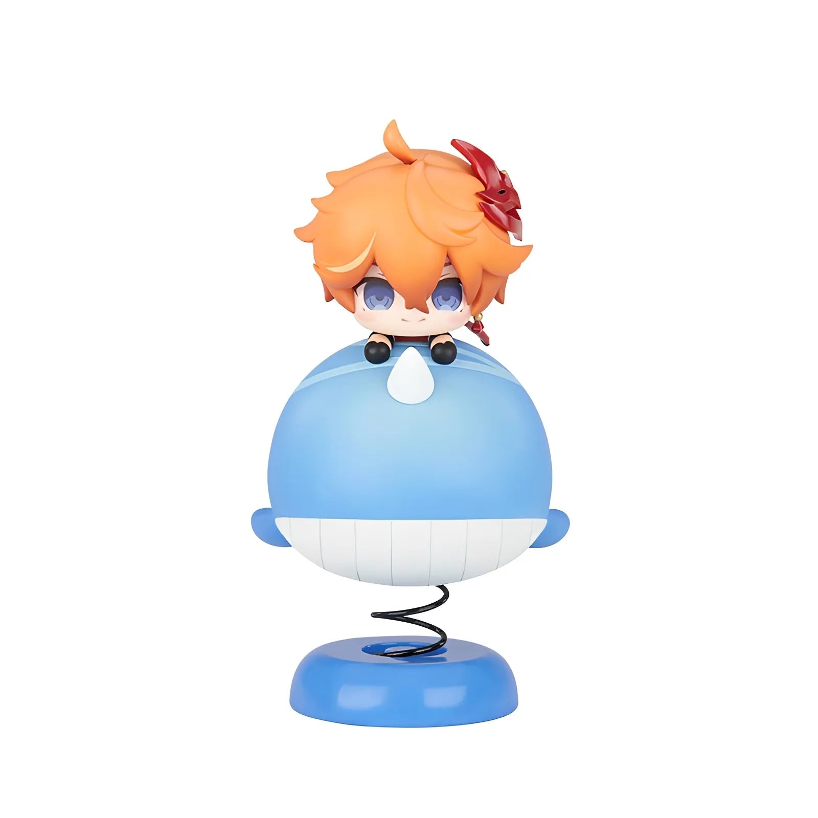 Genshin Impact Tartaglia Q Version Swing Toy figure isolated on white background