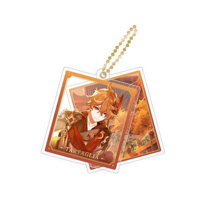 Genshin Impact Tartaglia rotating double-sided acrylic keychain