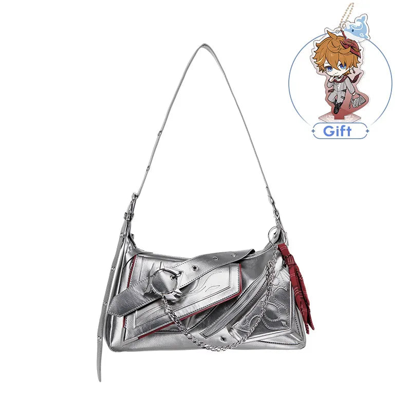 Genshin Impact Tartaglia Themed Impression Series shoulder bag on white background
