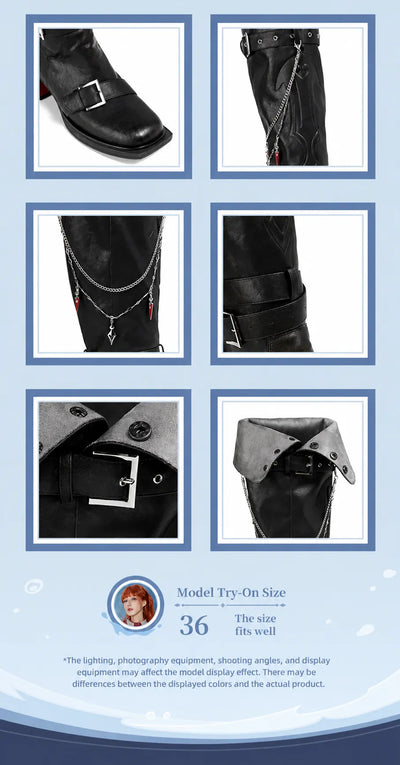 Tartaglia tall boots multiple fold-over styling options