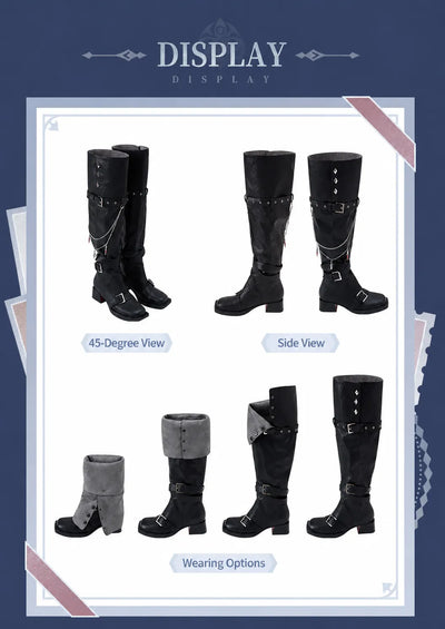Genshin Impact Tartaglia tall boots size chart