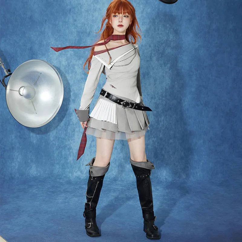 Tartaglia tall boots with fold-over shaft and character details