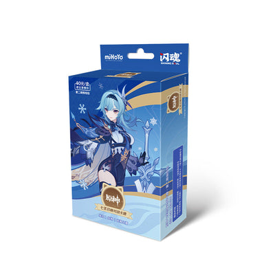 Genshin Impact TCG pre-order pack featuring Eula Amber team combination character cards set