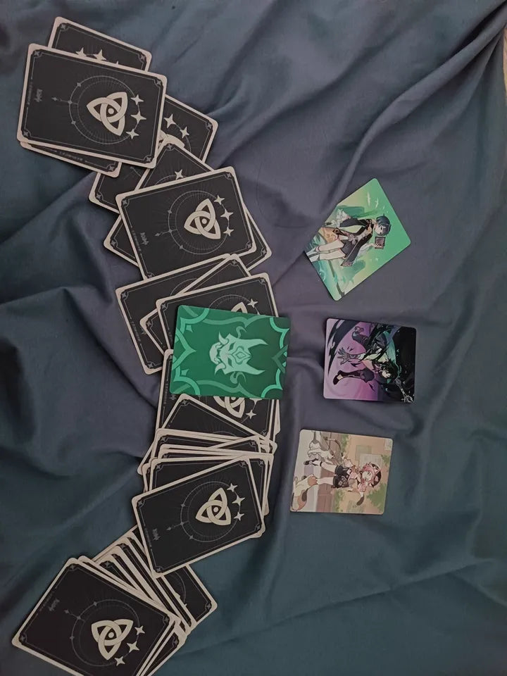 Genshin Impact TCG Team Deck Set – Cartas con Equipos de Personajes