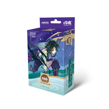 Genshin Impact TCG pre-order pack featuring Xiao Xingqiu Diona team combination character cards set