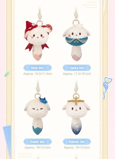 Aether and Lumine Tea Party plush charm designs