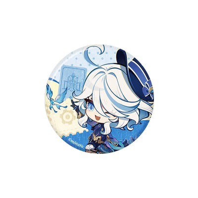 Genshin Impact Teyvat Expo Series Furina Chibi Character Badge