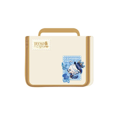 Genshin Impact Teyvat Expo Series Furina Travel Toiletry Bag with Magic Sticker
