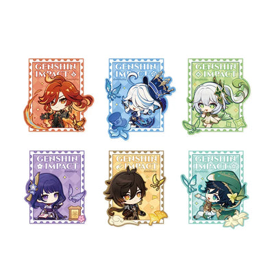Genshin Impact Teyvat Expo Series luggage tag and collection card set