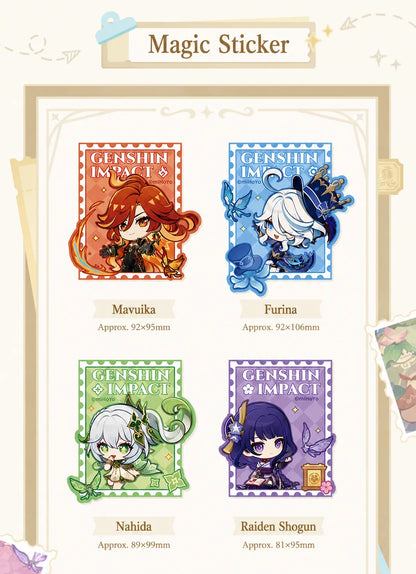 Genshin Impact Teyvat Expo Series magic sticker details