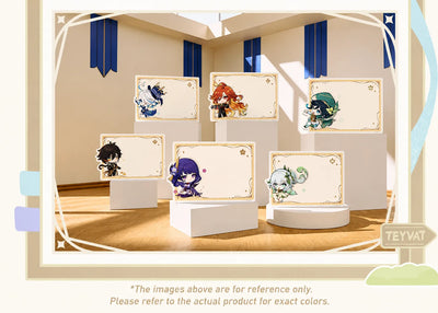 Gallery showcasing Genshin Impact Teyvat Expo Series character merchandise