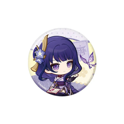 Genshin Impact Teyvat Expo Series Raiden Shogun Chibi Character Badge